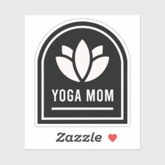 Yoga mom yogi mother sticker