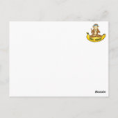 Yoga Monkey Briefkaart (Achterkant)