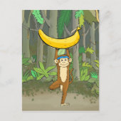 Yoga Monkey Briefkaart (Voorkant)