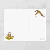 Yoga Monkey Briefkaart (Achterkant)