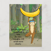 Yoga Monkey Briefkaart (Voorkant)