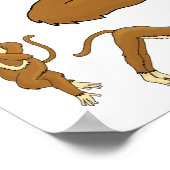 Yoga Monkey Poster (Hoek)