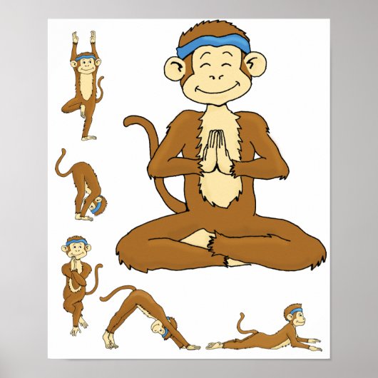 Yoga Monkey Poster (Voorkant)
