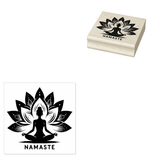 Yoga Mood Rubberstempel (Gestempeld)