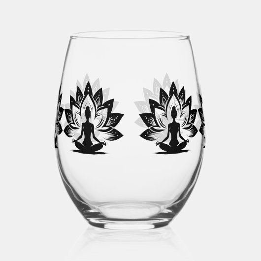 Yoga Mood Wijnglas Zonder Voet (Rechts)
