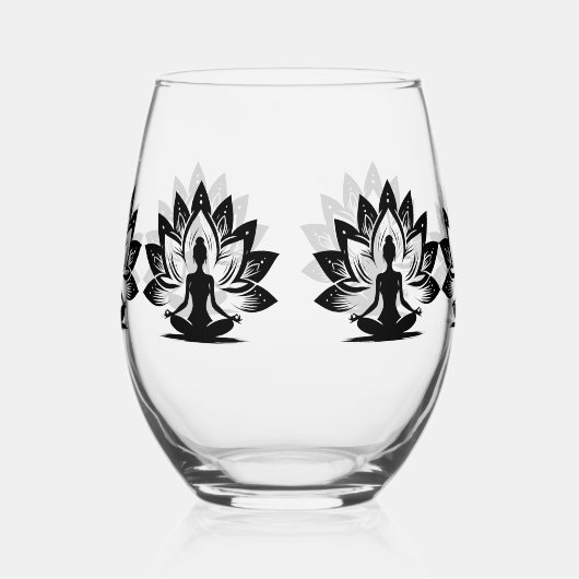 Yoga Mood Wijnglas Zonder Voet (Links)