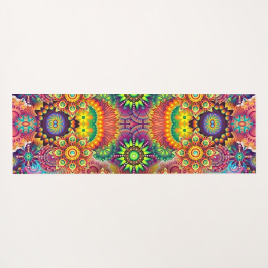 Yoga mooie kleuren fitness Gepersonaliseerde YOGA  Yogamat (Achterkant (horizontaal))