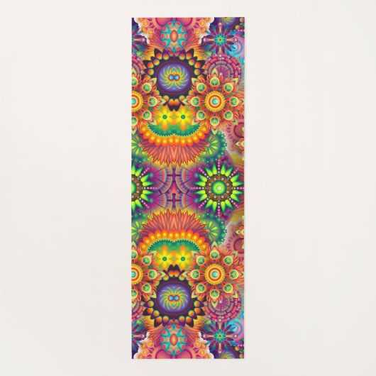 Yoga mooie kleuren fitness Gepersonaliseerde YOGA  Yogamat (Achterkant)