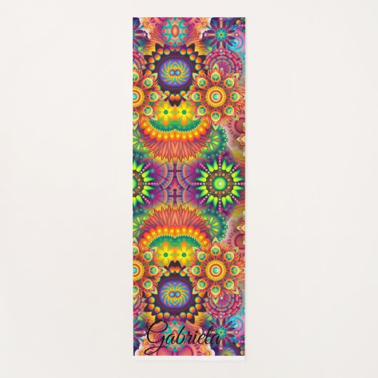 Yoga mooie kleuren fitness Gepersonaliseerde YOGA Yogamat (Voorkant)
