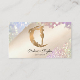 yoga moon hemelestische mystieke vrouwelijke godin visitekaartje