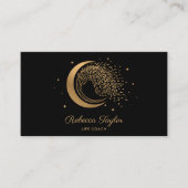 yoga moon trendy life coach WILLOW Wtree gold Bus Visitekaartje (Voorkant)