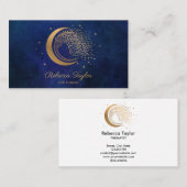 yoga moon trendy life coach WILLOW Wtree gold Bus Visitekaartje (Voorkant / Achterkant)