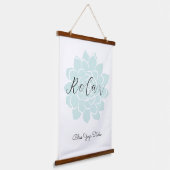 Yoga Motivatie Citaat Mandala Hangend Wandkleed (Gebogen)