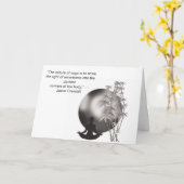 Yoga motivatie quote kaart (Gele Bloem)