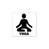 Yoga Motivatie Rubber Stamp Rubberstempel (Afrduk)