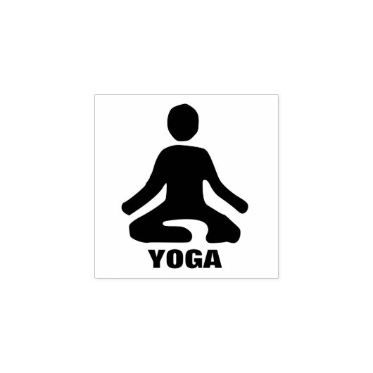 Yoga Motivatie Rubber Stamp Rubberstempel (Afrduk)