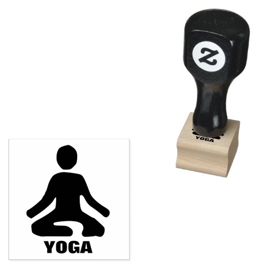 Yoga Motivatie Rubber Stamp Rubberstempel (Gestempeld)