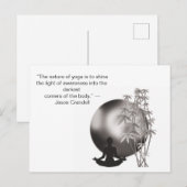 Yoga motivatiequotes briefkaart (Voorkant / Achterkant)