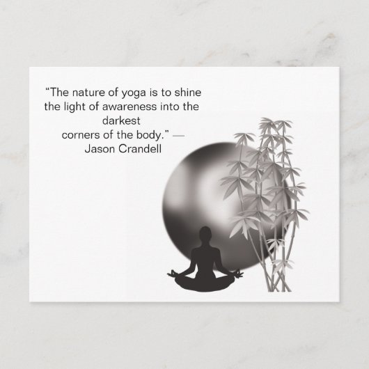 Yoga motivatiequotes briefkaart (Voorkant)
