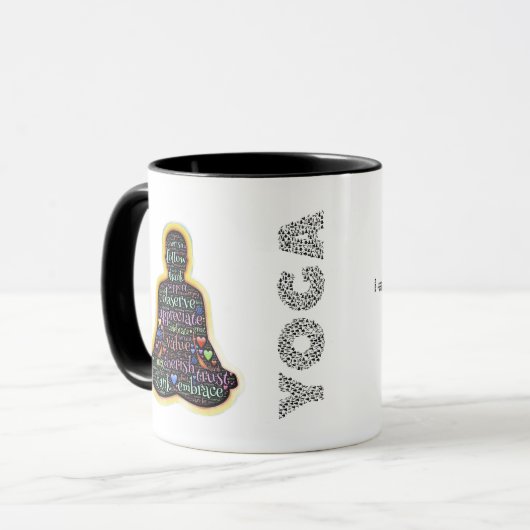Yoga Mug – Find Your Balance in Every Sip Mok (Voorkant links)