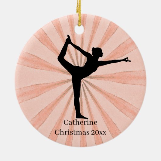 Yoga-naam Keramisch Ornament (Achterkant)