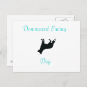 Yoga naar beneden gericht Hond Post Kaart (Voorkant / Achterkant)