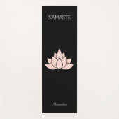 Yoga Namaste Bleek Roze Lotus Girl Pose Grafisch Yogamat (Voorkant)