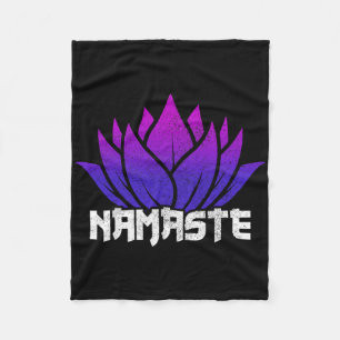 Yoga Namaste Boeddha Lotus Bloem Boeddhisme Yogi B Fleece Deken