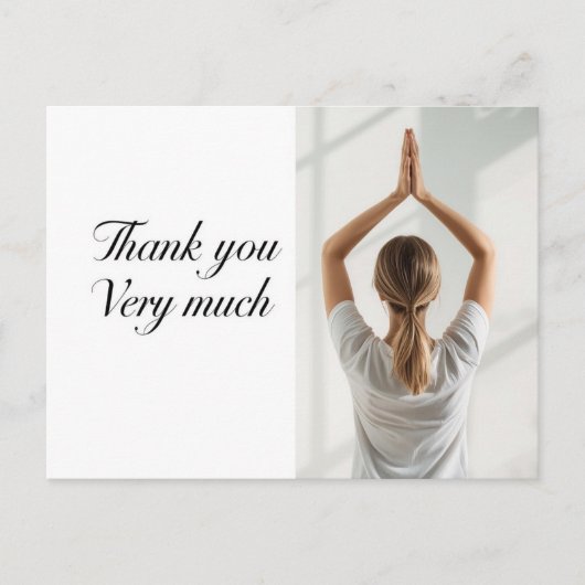 Yoga Namaste Dankkaart Briefkaart (Voorkant)