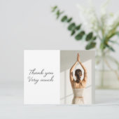 Yoga Namaste Dankkaart Briefkaart (Staand voorkant)