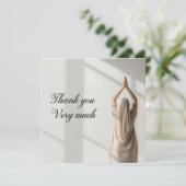 Yoga Namaste Dankkaart Kaart (Staand voorkant)