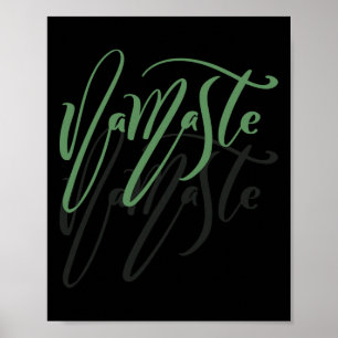 Yoga, Namaste, Fantasie Cursief Poster