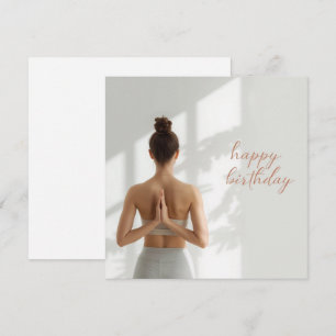 Yoga Namaste Gefeliciteerd met je verjaardag Kaart
