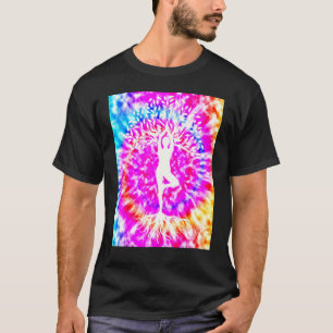 Yoga Namaste Maan Knoop Doe Boeddha Boom T-shirt