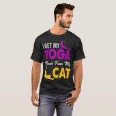 Yoga Namaste Mehndi Kat Kat Dame Kat Vriend T-shirt (Voorkant volledig)
