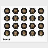 Yoga Namaste Moeder F Ronde Sticker (Vel)