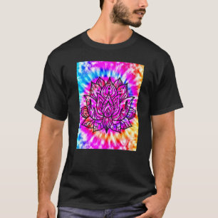 Yoga Namaste Moon Stropdas Die Buddha Lotus T-shirt