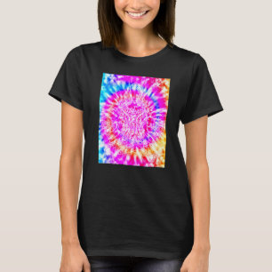 Yoga Namaste Moon Stropdas Die Buddha Pose 1 T-shirt