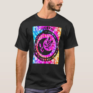 Yoga Namaste Moon Stropdas Die Buddha Snake T-shirt