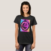 Yoga Namaste Moon Stropdas Die Buddha Snake T-shirt (Voorkant volledig)