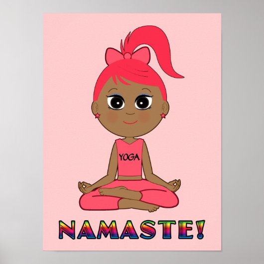 Yoga Namaste Poster (Voorkant)