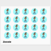 Yoga Namaste Ronde Sticker (Vel)