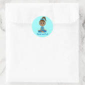 Yoga Namaste Ronde Sticker (Tas)