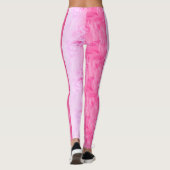 Yoga Namaste Roze Paarse Chic Moderne Sjabloon Leggings (Achterkant)