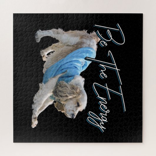 Yoga Neerwaartse Hond - Wees de Energie Quote Legpuzzel (Horizontaal)