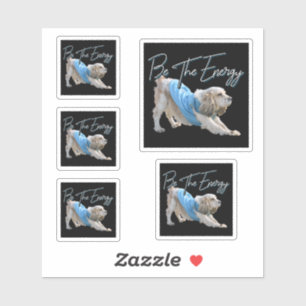 Yoga Neerwaartse Hond - Wees de Energie Quote Sticker