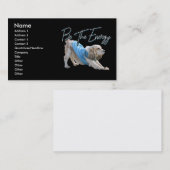 Yoga Neerwaartse Hond - Wees de Energie Quote Visitekaartje (Voorkant / Achterkant)