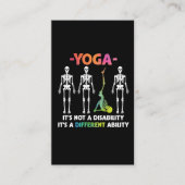 Yoga niet invaliditeit verschillend inzetbaar skel visitekaartje (Voorkant)