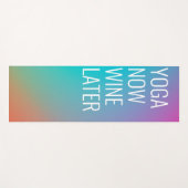 Yoga Nu Wijn Later Grappige Waterverf Yogamat (Voorkant (horizontaal))