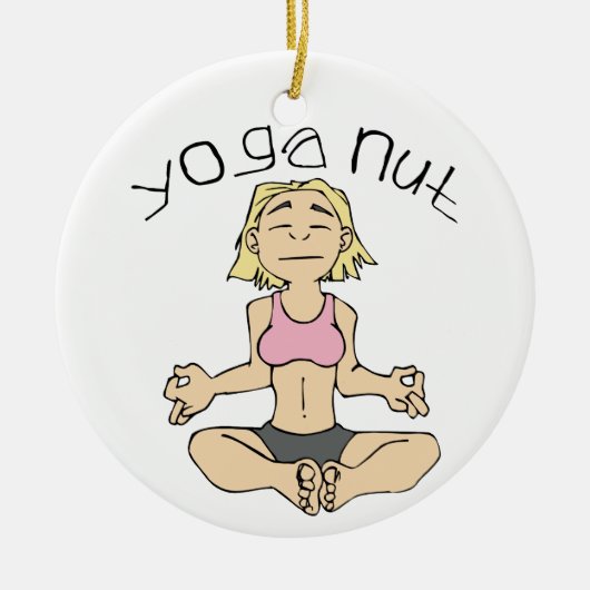 Yoga Nut Yogi Ornament (Voorkant)